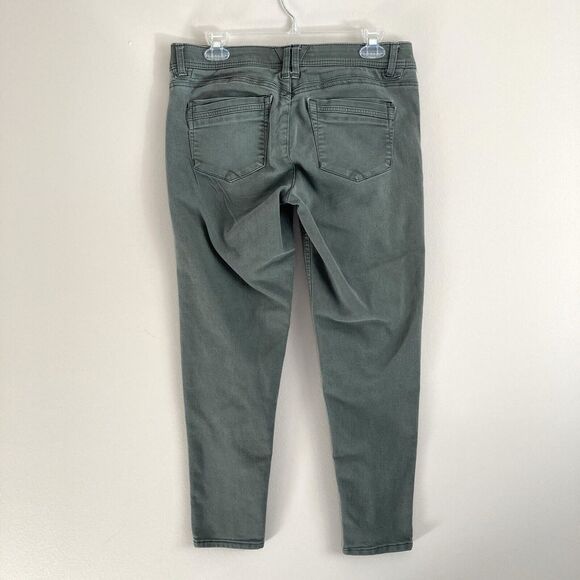 Democracy Ab Technology Gray Stretch Denim Pants Mid-Rise Skinny Size 8 - Picture 6 of 9